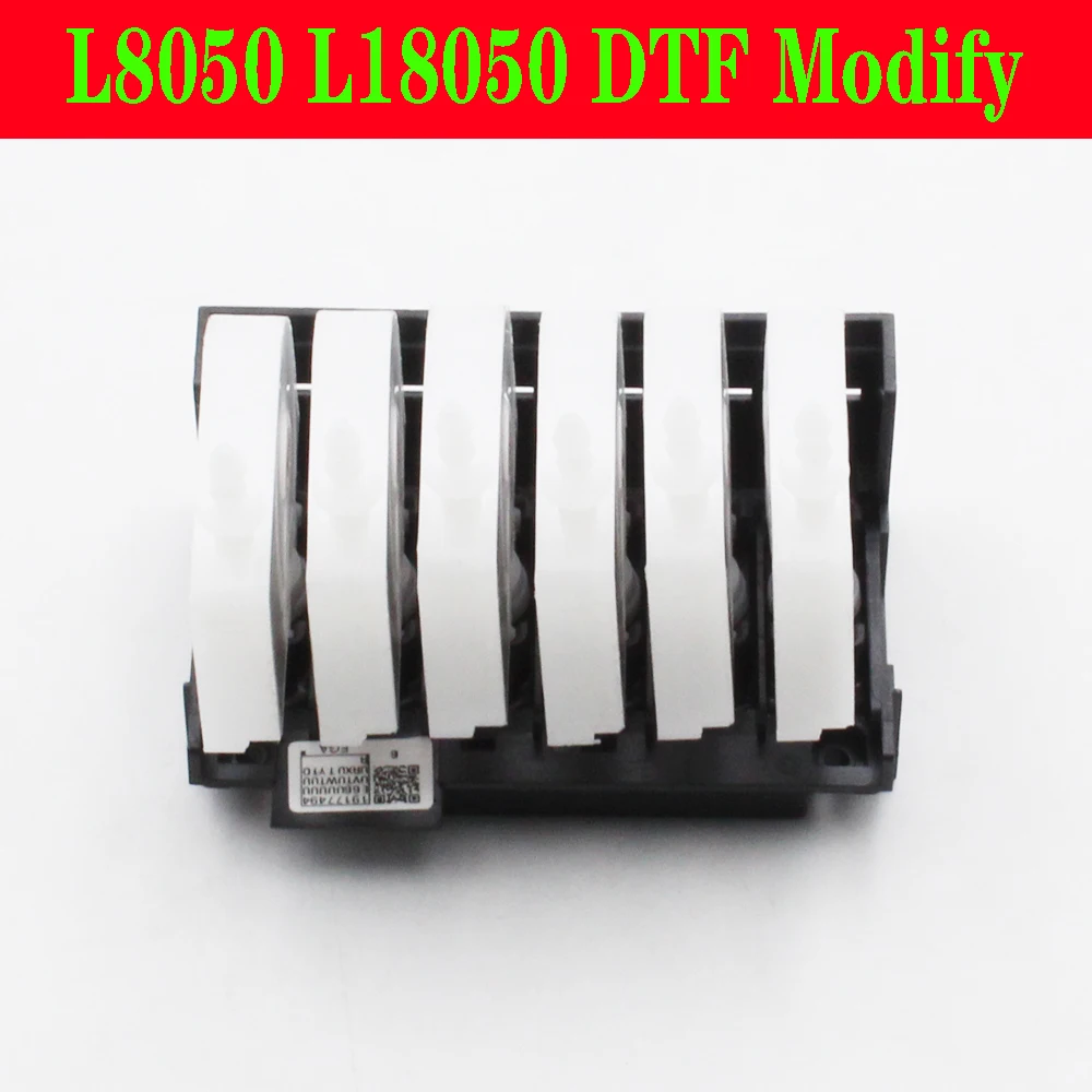 EcoTank L8050 L18050 Print Head Manifold Adaptor DTF Ink Dumper Modification With Damper XP600 Printhead 18100 High Capacity Kit