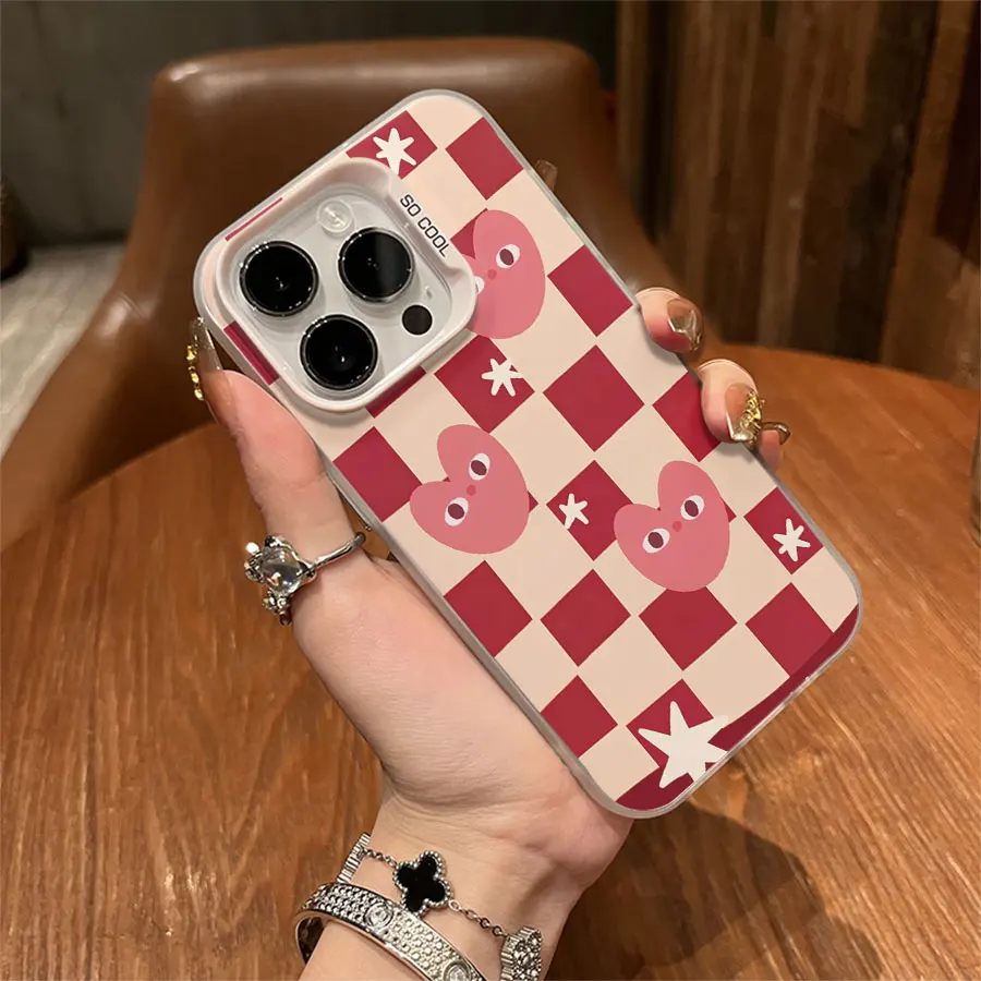 발렌타인데이 핑크 그라데이션 하트 폰 케이스 (아이폰 17 ~ 11 Pro Max Plus 호환)