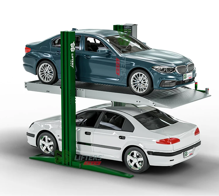 2 post car parking lift hy-draulic garage equipment car lift with manual electric lock release car parking system /