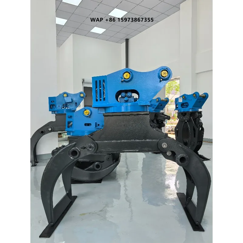 

BOCHUANG Forest Farm Agricultural Special Multi-size 360-degree Rotating Grapple Clamp for 1-35 Ton Excavators 1 Year Warranty