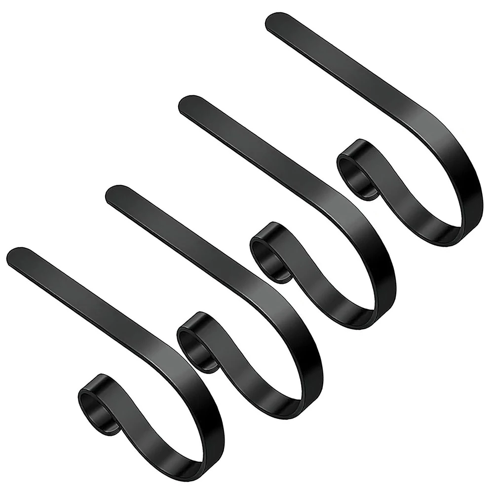 Holiday Decor 2.2 Inches In Width Christmas Stocking Hooks Elegant Holiday Hook Set Hanging Hooks Elegant Scroll Accents