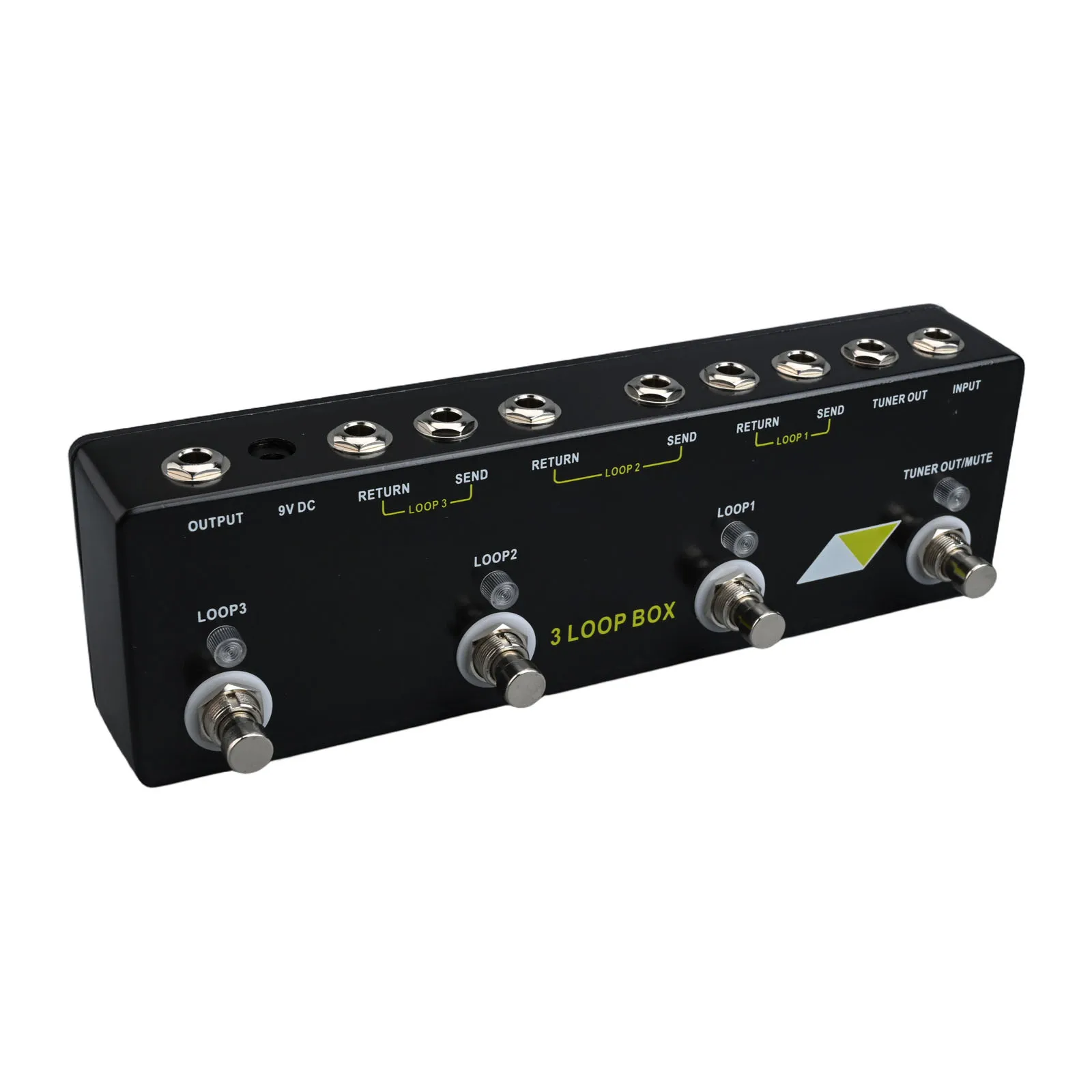 Diskreter Stimmgerät, Stummschalter, Gitarren-Loop-Pedal, geschichtete Klangkappen, leistungsstarke Funktionen, Aufnahme mit drei Loops