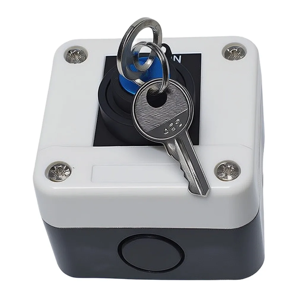 10A Two Position Key Rotary Switch Box with High Elasticity Sealing Strips for Reliable Outdoor Industrial Use