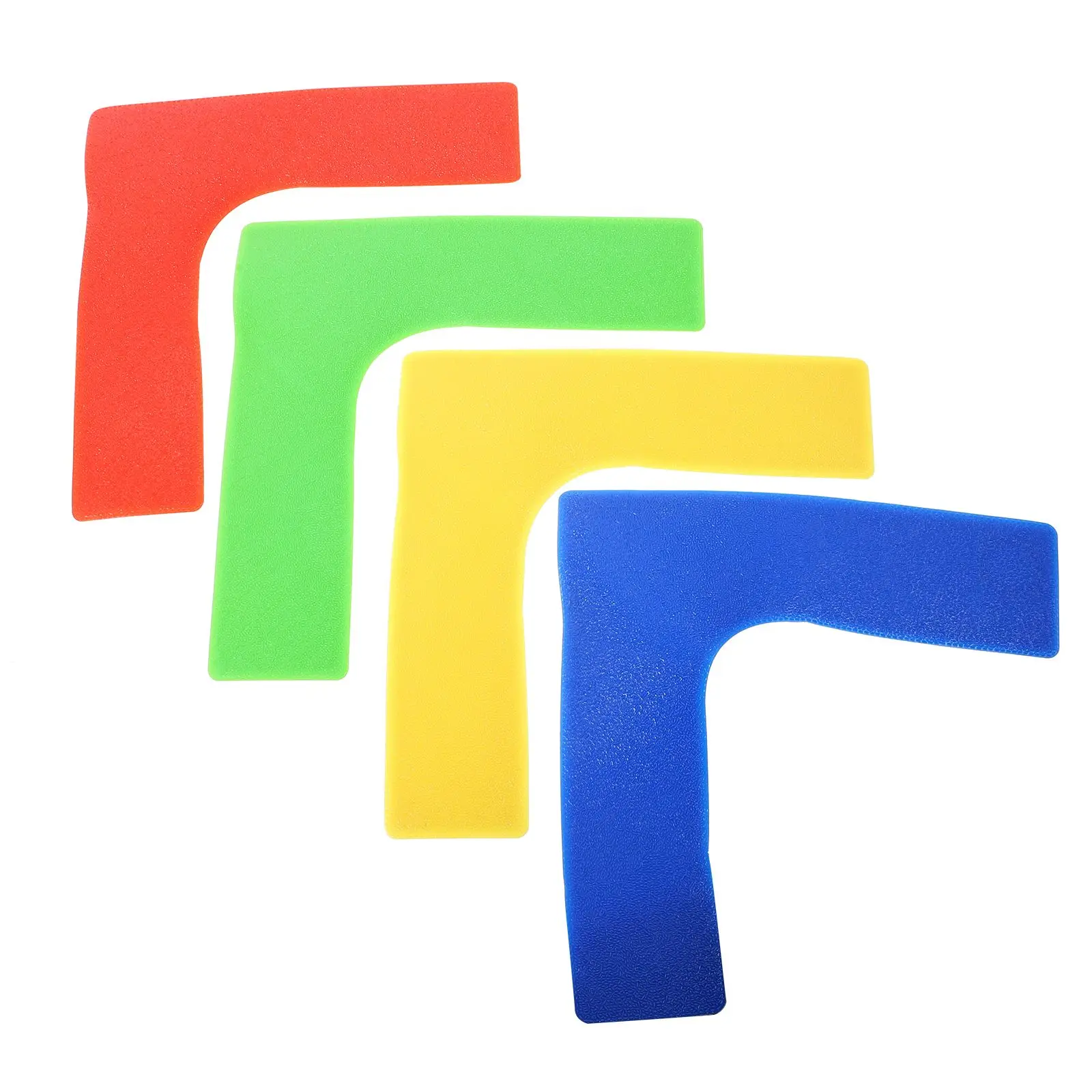 

4 Pcs Landmark Stickers Tennis Court Markers Basketball Courts Ground The Sign