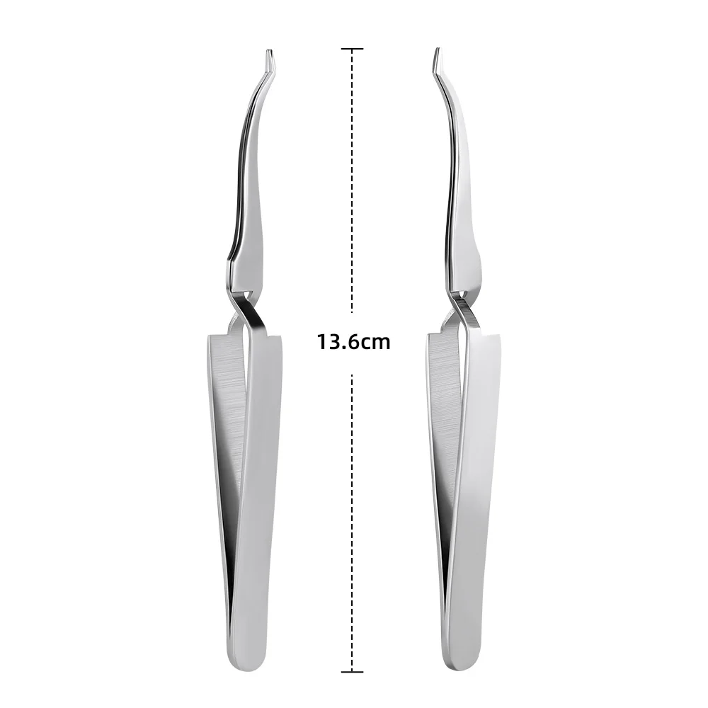 1 pçs azdent dental ortodôntico tubo bucal pinça de aço inoxidável 13.5cm comprimento autoclave botões linguais ligação pinça laboratório