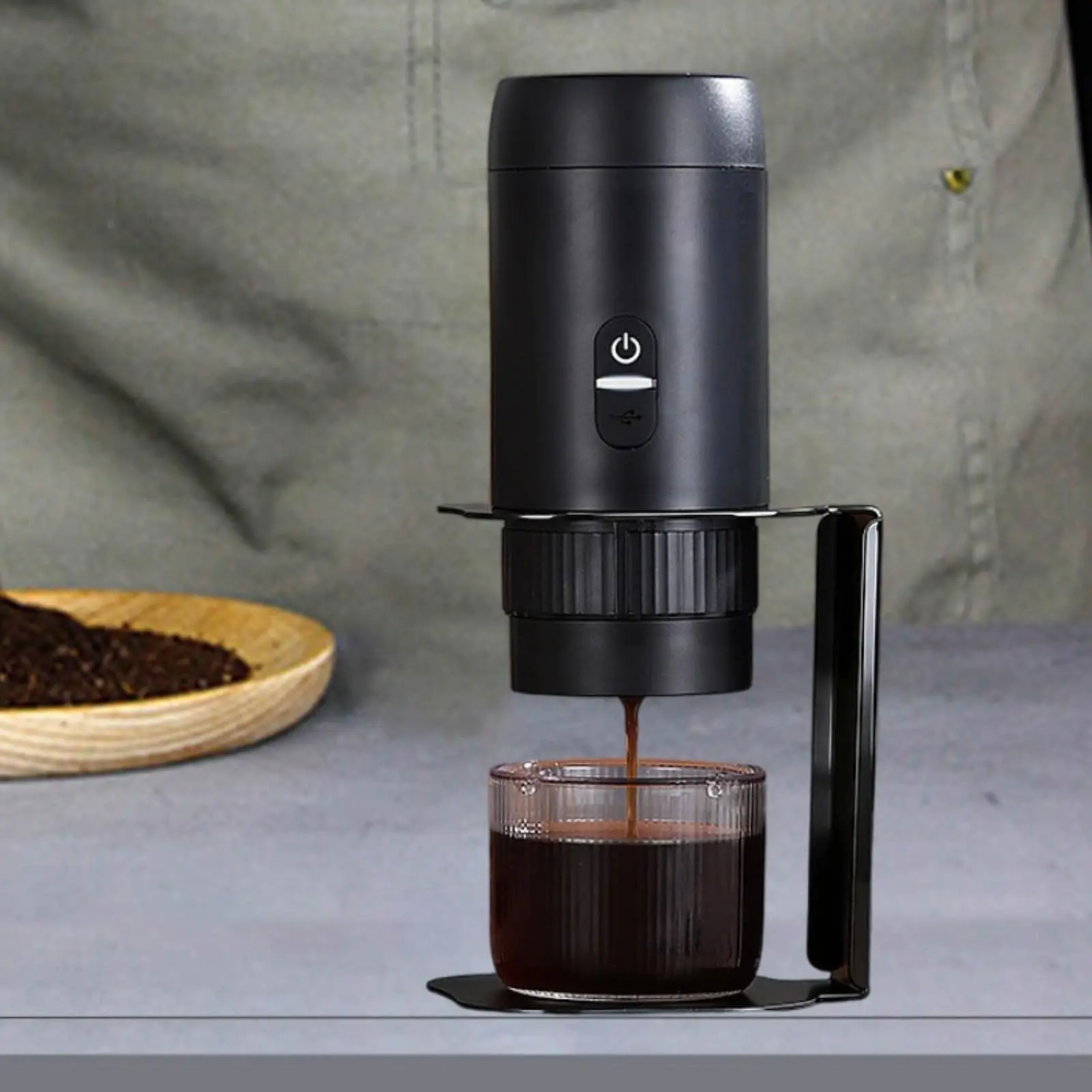 Pour over Coffee Dripper Stand Accessory, Espresso Machine Stand, Portable, Coffee Machine Bracket for Outdoor, Camping, Shop