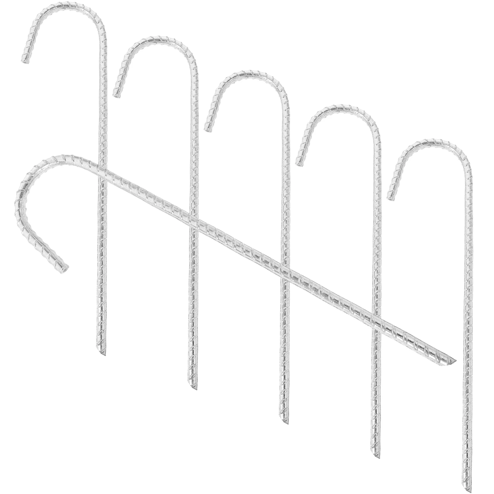 

6pcs Tent Pegs 8mm Durable Reusable Camping Ground Stakes Beach Sand Metal Large Outdoor Accessories