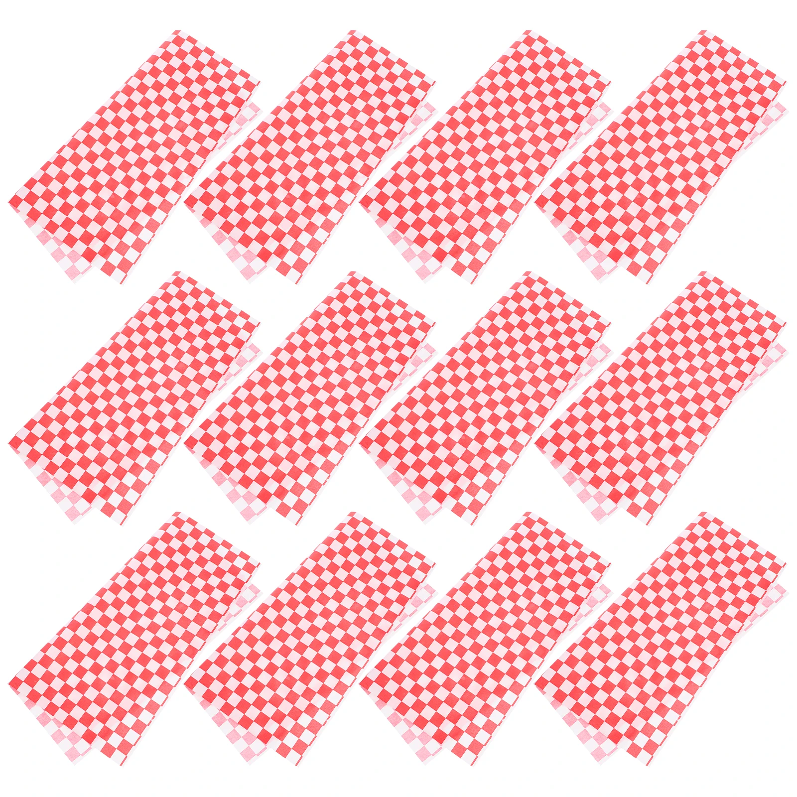 

100 Pcs Food Wrapping Paper Butcher Grease Parchment Greaseproof Oil-proof Lattice