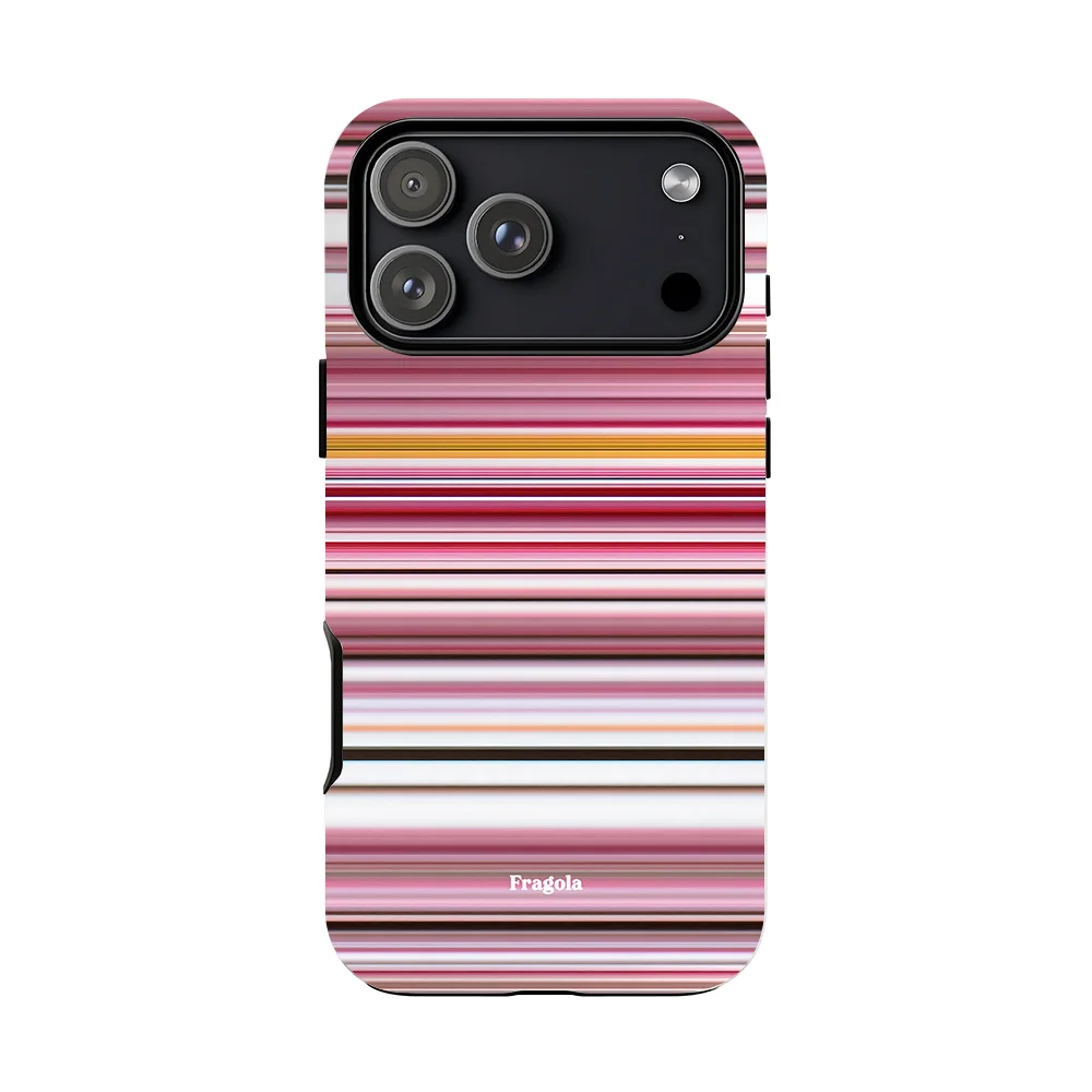 Luxury Clmj Retro Color Block Stripe Phone Case for iPhone 17 17e 16e 16 15 14 13 12 11 Air Pro Max Plus Double-layer Back Cover