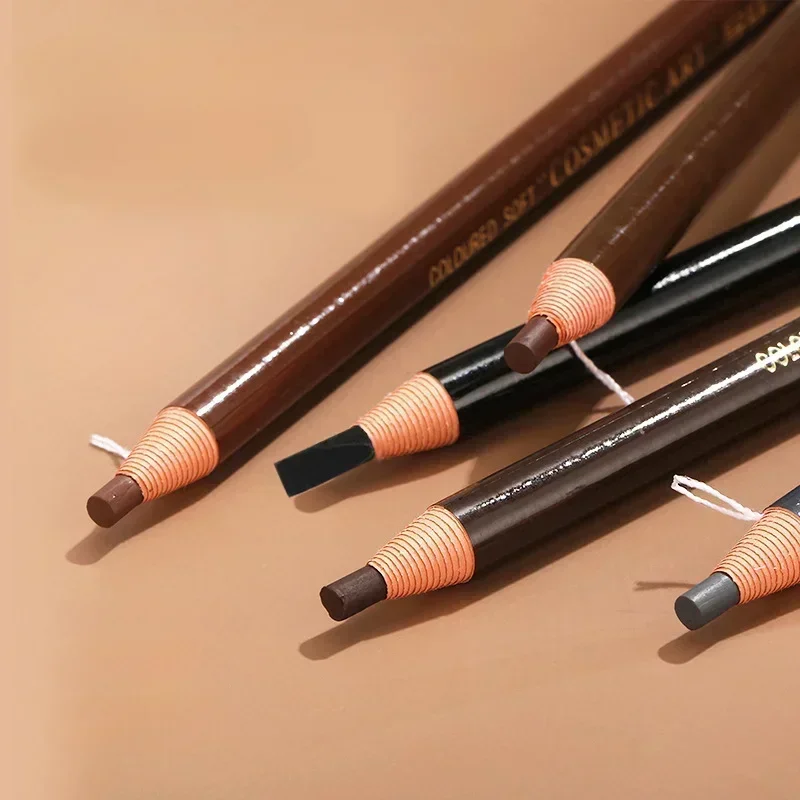 Korean Eyebrow Pencil Lating Waterproof Non-smudge Eye Brow Pen Genuine Women Wood Hard Core Wood Eyebrow Pencil Eyebrow Pen