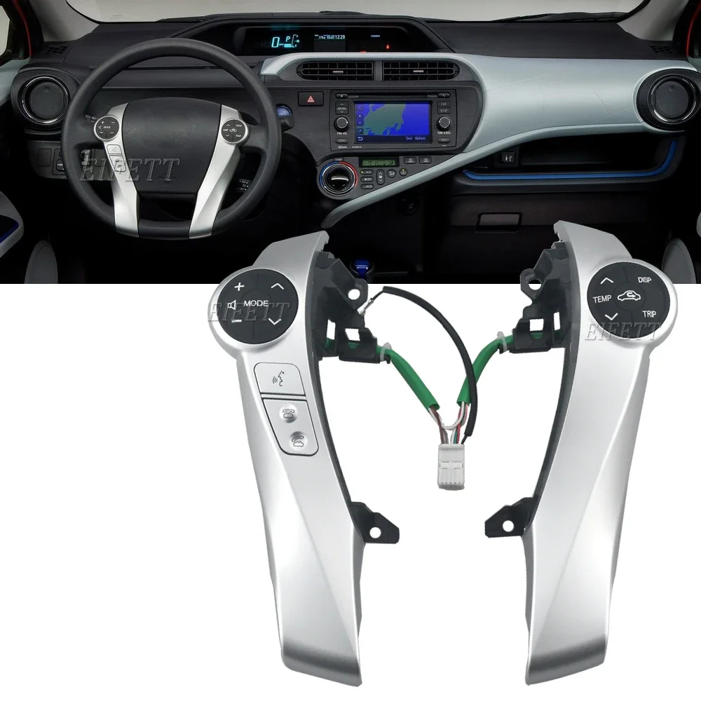 Multifunctional Steering Wheel Phone Buttons Instrument Switch Control For Toyota Prius 30 XW30 2010-2015 Prius C Aqua 2014