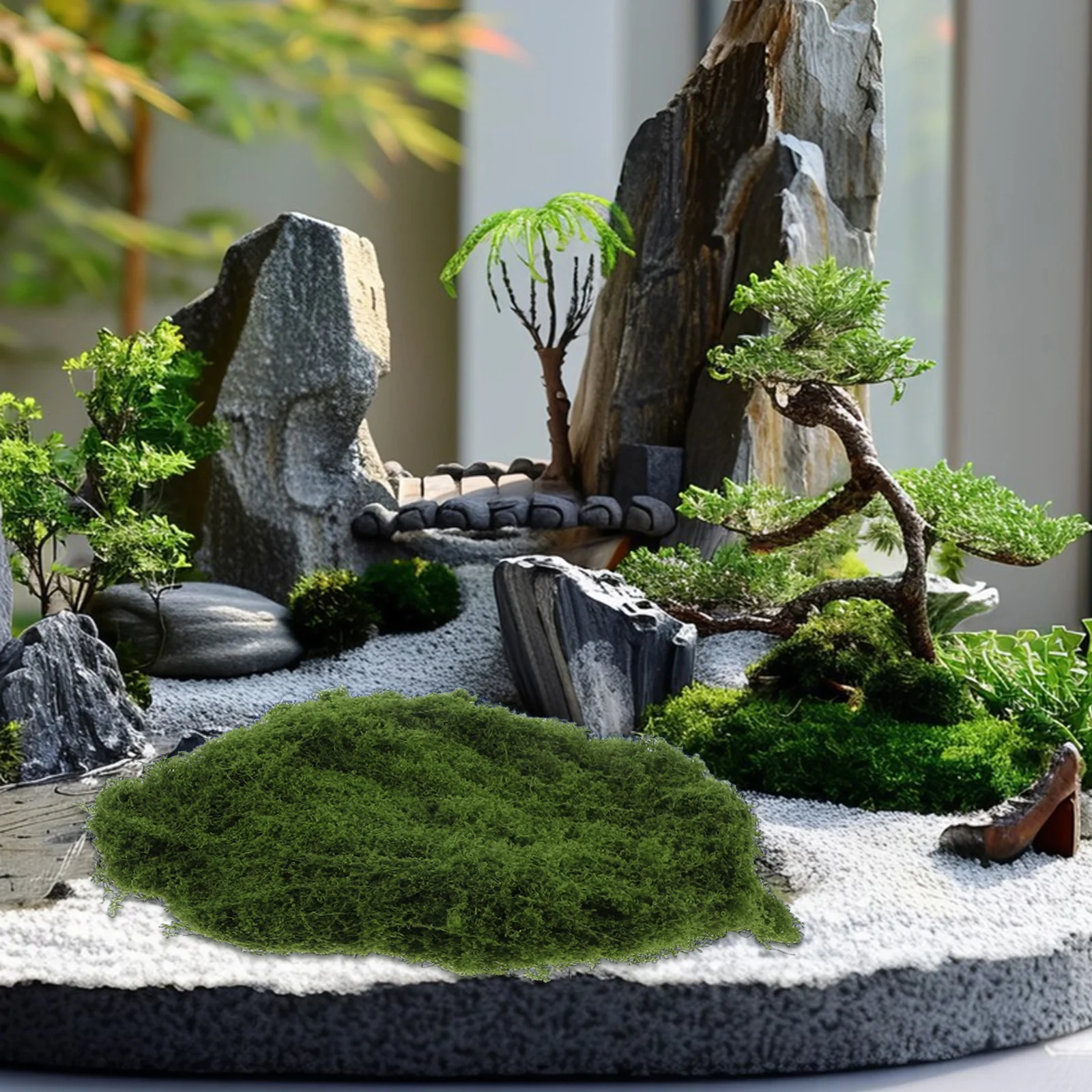 

3Pcs Micro Landscape Decoration Artificial Moss for Crafts Realistic Lifelike Imitation Plants Sheets for DIY Home Office Wall