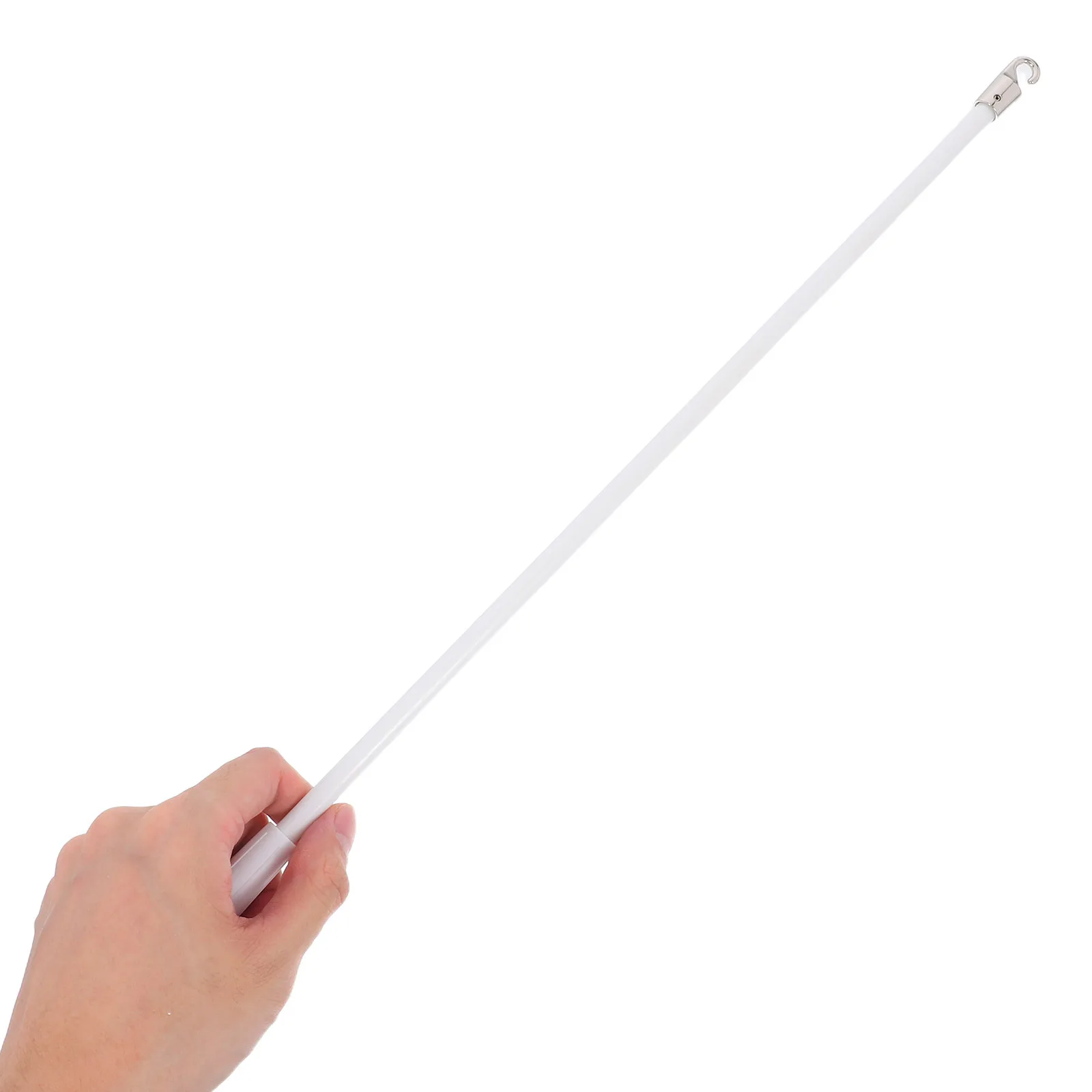 

2pcs 16.97 Inch White Fiberglass Curtain Tilt Rod With Hook For Vertical Blinds Windows Shades Opener Replacement Accessory