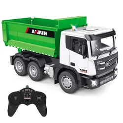 HUINA 1556 RC Dump Truck 1:18 6Channels Electric Car Engineering Vehicle Excavator 2.4G Radio Controlled Cars Toys for Boy