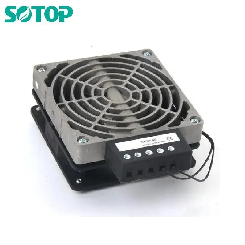 Compact Semiconductor Cast Aluminum Heating Element 100W 400W Cabinet Housing Flat Fan Heater
