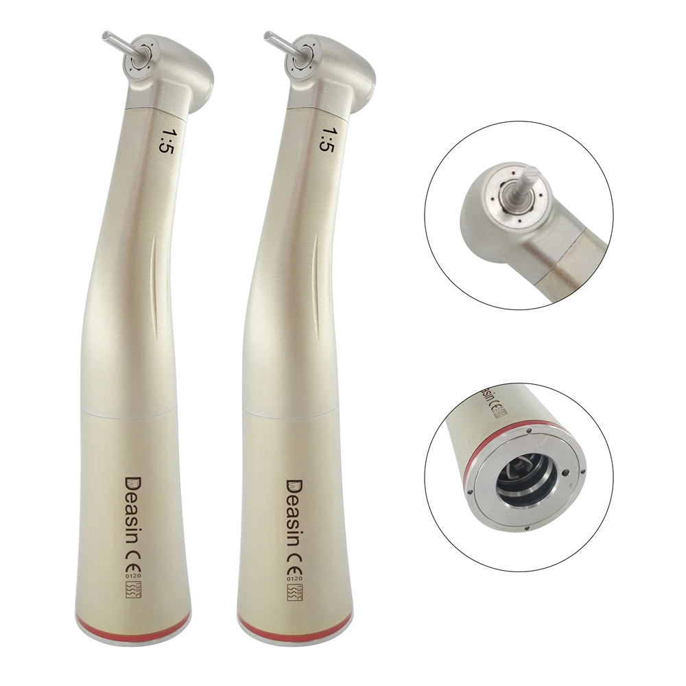 

Хирургический низкоскоростной электрический микромотор с красным кольцом, наконечник со светодиодной подсветкой 15, увеличивающий высокоскоростной угловой наконечник 1:5 Den tal