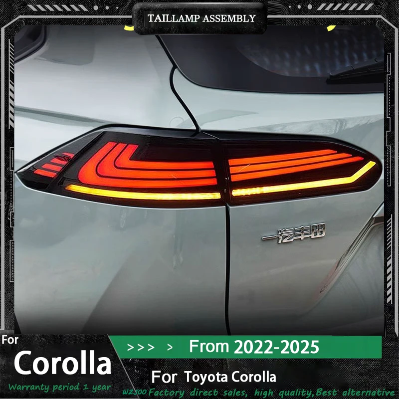 

Car For Toyota Corolla Cross Taillights 2020-2025 Upgrade Modified to New DRL Dynamic Turn Signal LED Taillight Auto Accessories