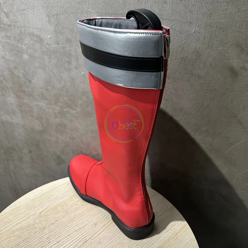 Tokusou Sentai Dekaranger Deka Red Banban Ban Akaza Shoes Cosplay Men Boots