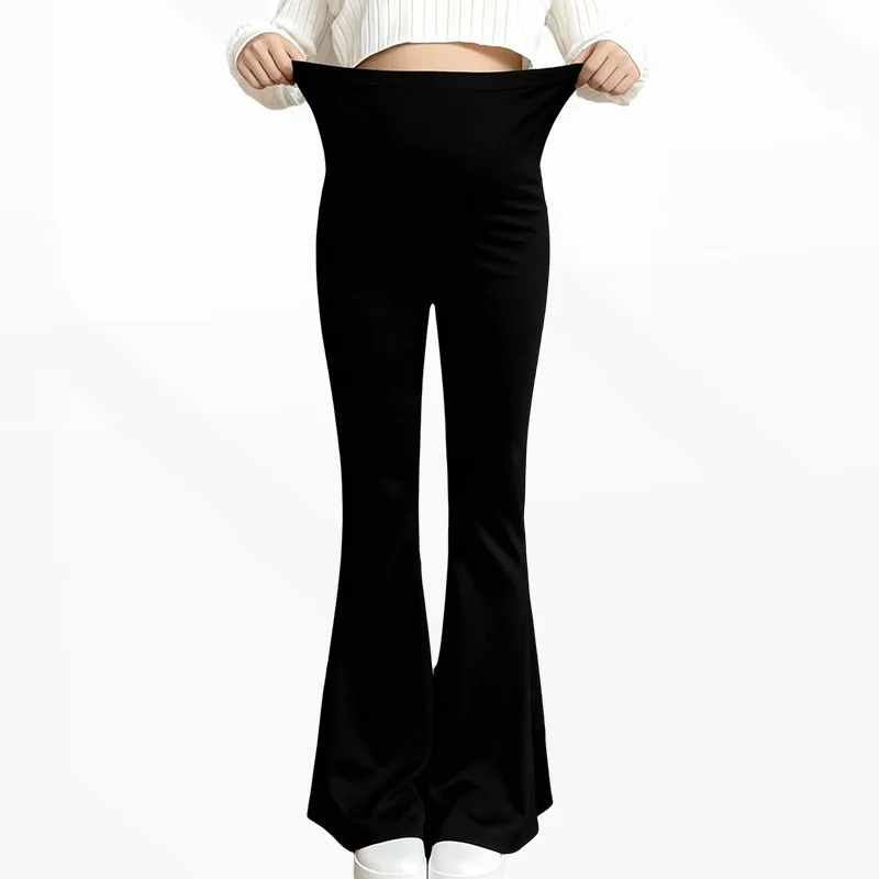 Umstandsmode Yoga-Leggings mit hoher Taille, Po-Lifting, Schlaghosen, lässige Mode, Hosen für schwangere Frauen