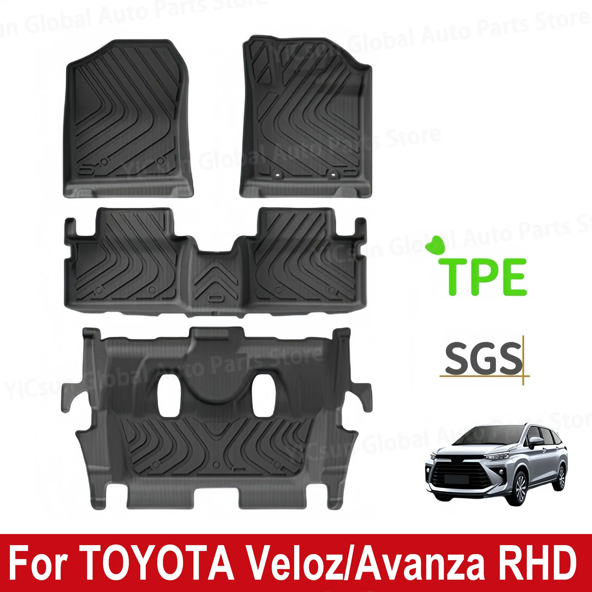 Waterproof 3d 5d Carpet Interior Accessories Car Accessories Use For TOYOTA Veloz/Avanza Customer RHD