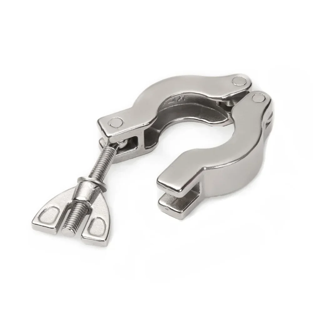 KF10 KF16 KF25 KF40 KF50 Vacuum Clamp Sanitary Fitting SUS 304 Stainless Steel Beer Brewing With Or Without Bracket + FKM O-Ring