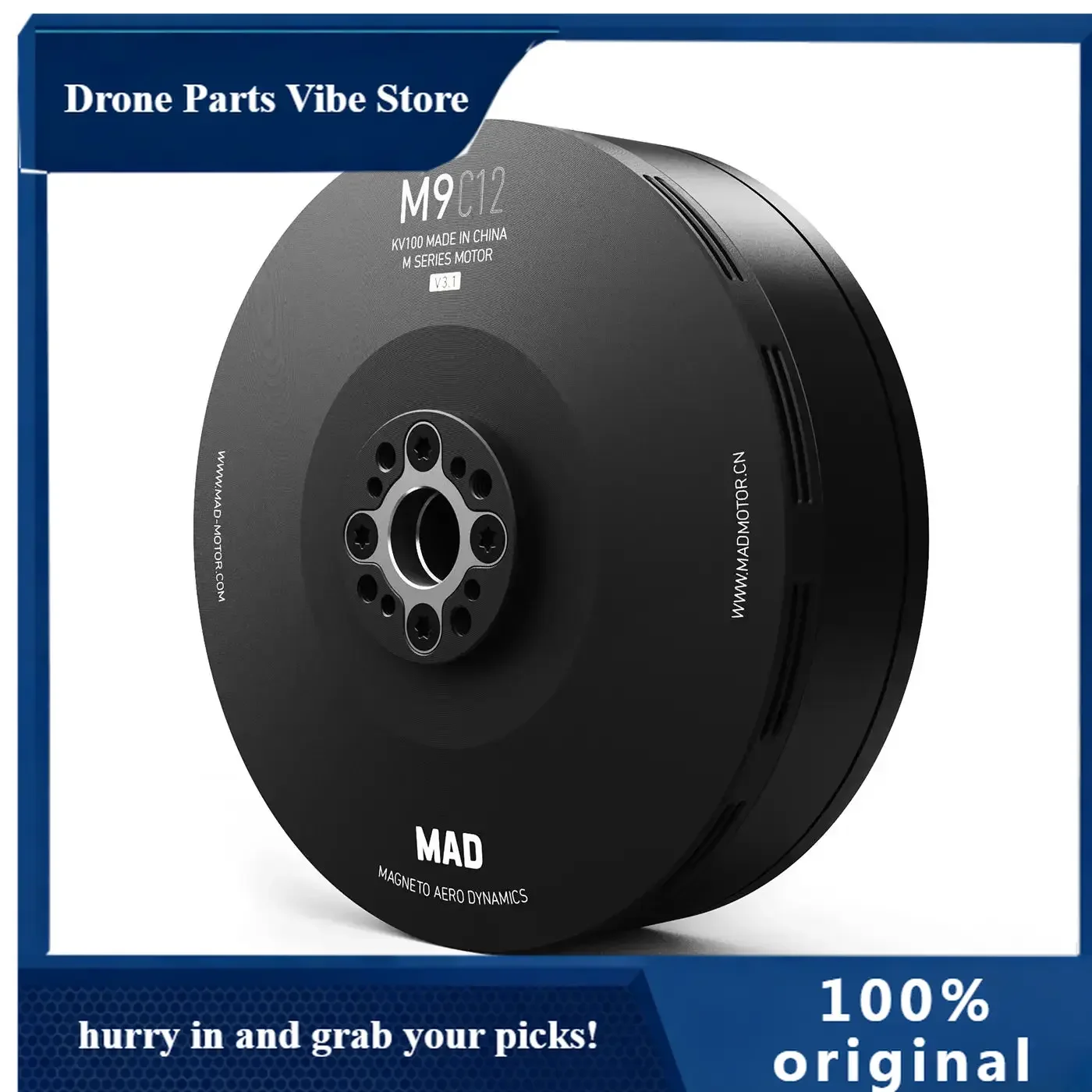 

APComponents M9C12 IPE V3.1 Reliable Brushless Motor for Heavy Hexacopters, Octocopters, and Dr-ones Used in Applications