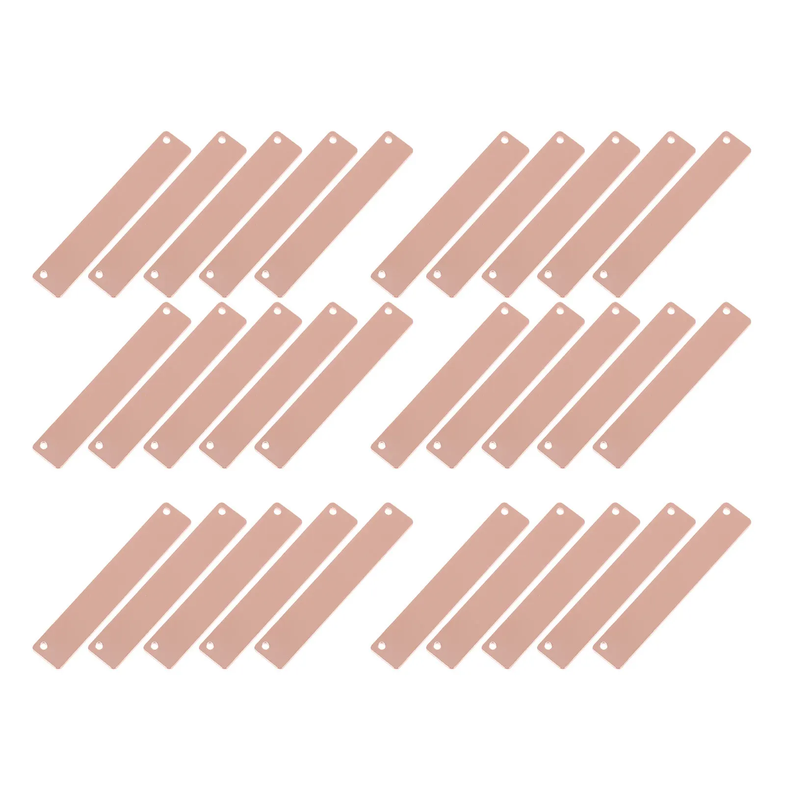 

30Pcs Copper Carving Pendants for Necklace Making DIY Jewelry Charms Key Chain Accessories Strip Pendants Jewelry Supplies