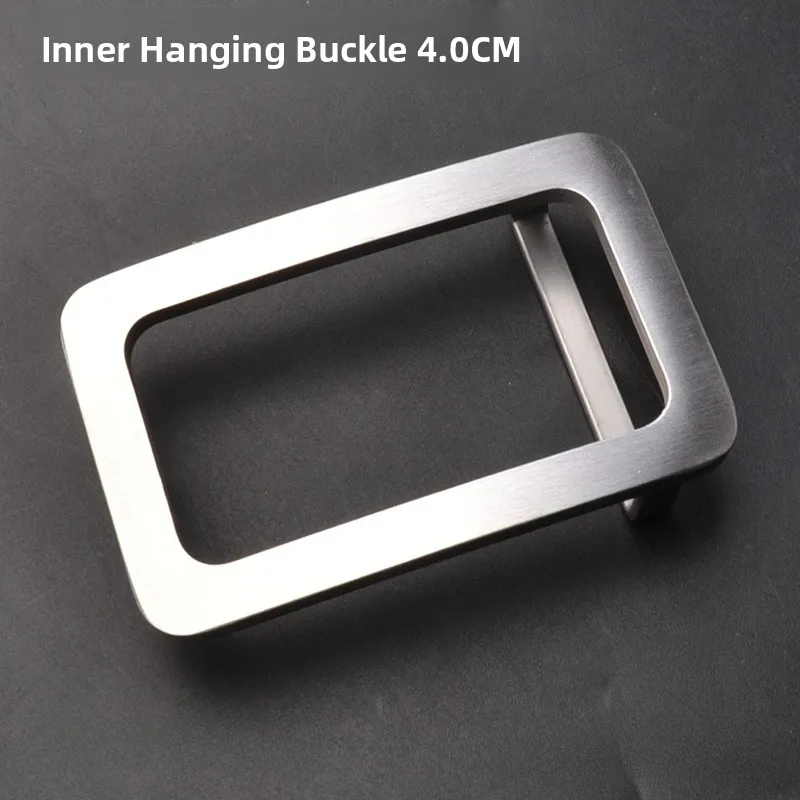 メンズ40cmインナーウェア304ステンレス鋼ベルトバックルスムースウエストヘッド韓国風パンツヘッド高級ベルトバックル