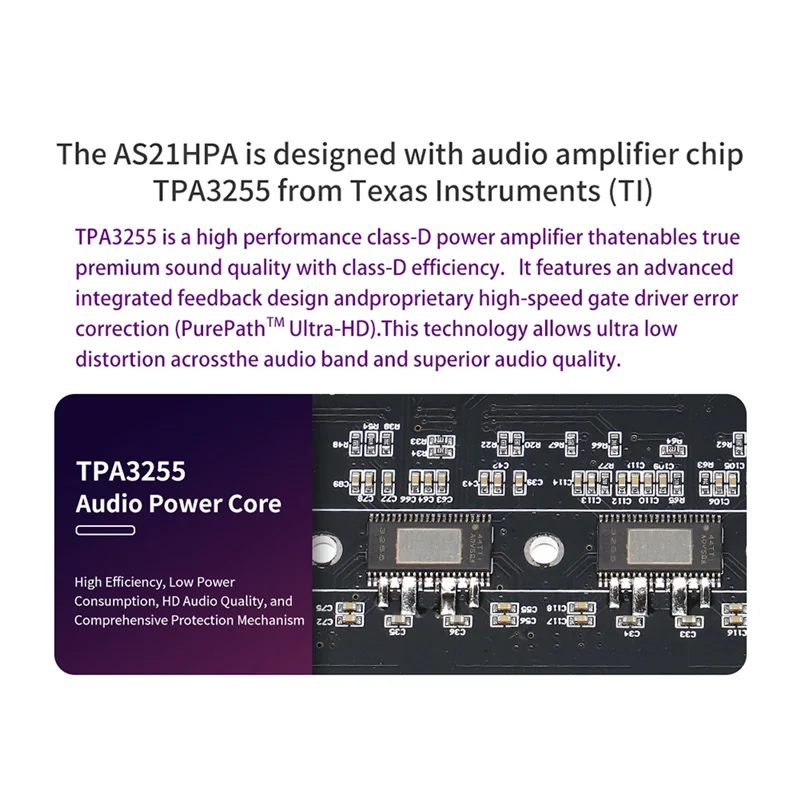 

Audio AS21HPHIFI Class 300W X 2+600W Stereo TPA3116 Bluetooth Digital Amplifier Board Module-POS