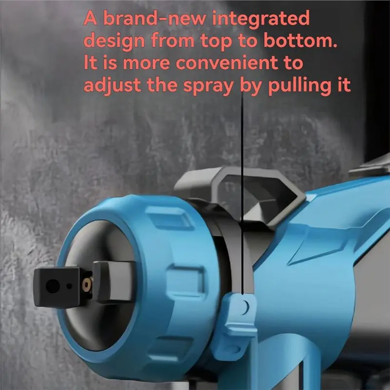 M11K-Electric Spray Gun Portable Household Paint Sprayer Auto Furniture Steel Coating Airbrush For 18V Battery EU Plug