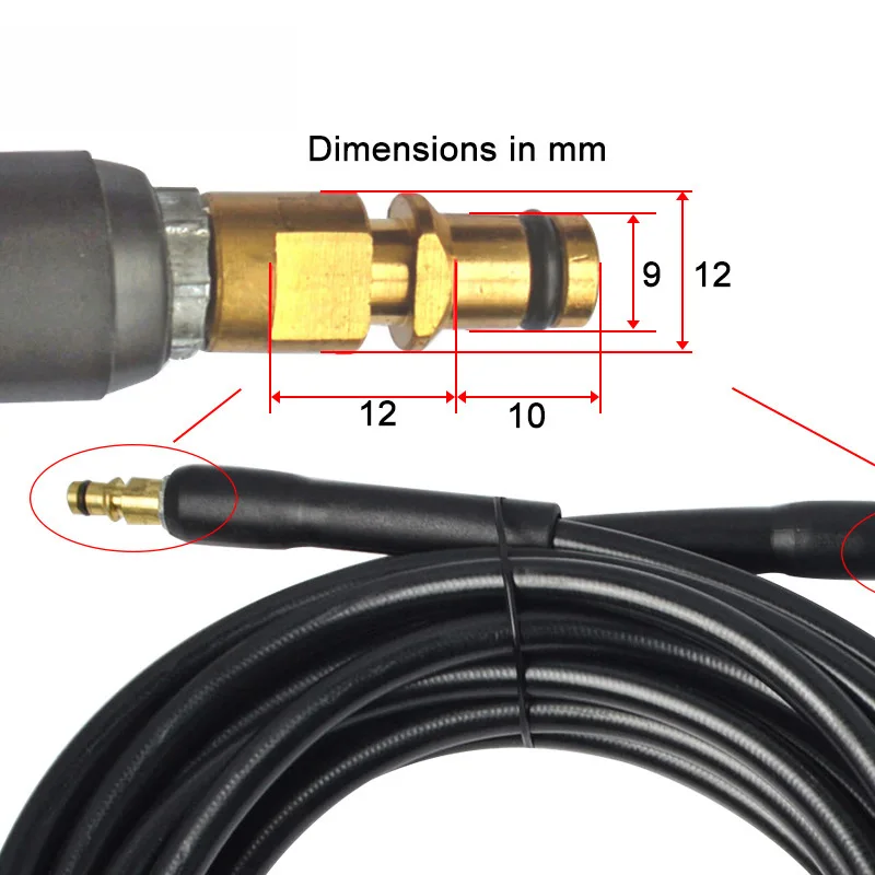 6 متر 10 متر ضغط غسالة خرطوم 2320PSI المياه خرطوم مع موصل انفجار واقية أنبوب ل Karcher K2K3K4K5K6K7 غسالة المخرج الأنابيب