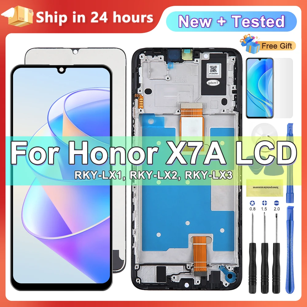 Lcd For Huawei Honor X7A RKY-LX1 RKY-LX2 RKY-LX3 Display Touch Screen Digitizer Panel Assembly Lcd Screen With Frame