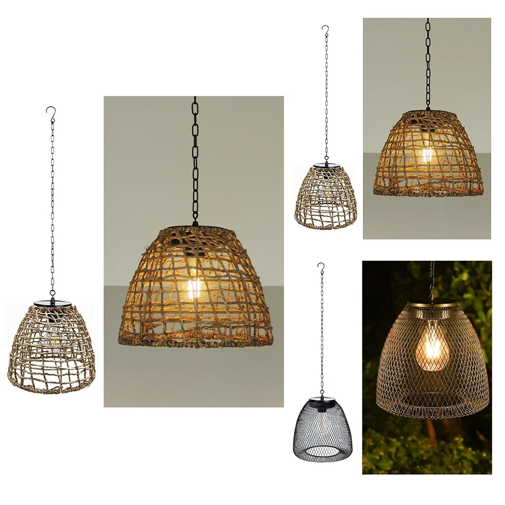 Outdoor Zonne-Lantaarn Hanglampen Op Zonne-Energie Decoratieve Lamp Voor Indoor Tafelblad Patio Trappad Tuin Bruiloft