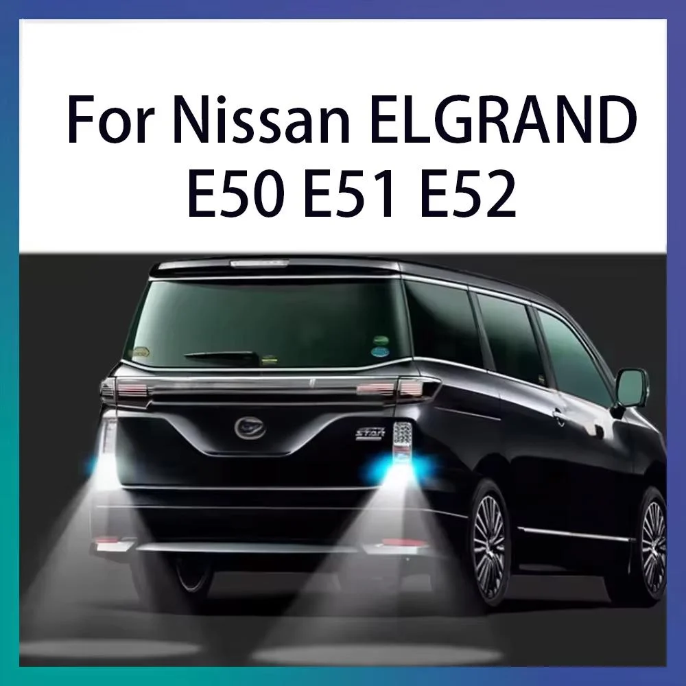2pcs For Nissan ELGRAND Reversing Light E50 E51 E52 High Bright LED Car Auxiliary Bulbs Back Wave Light W16W T15 Refit