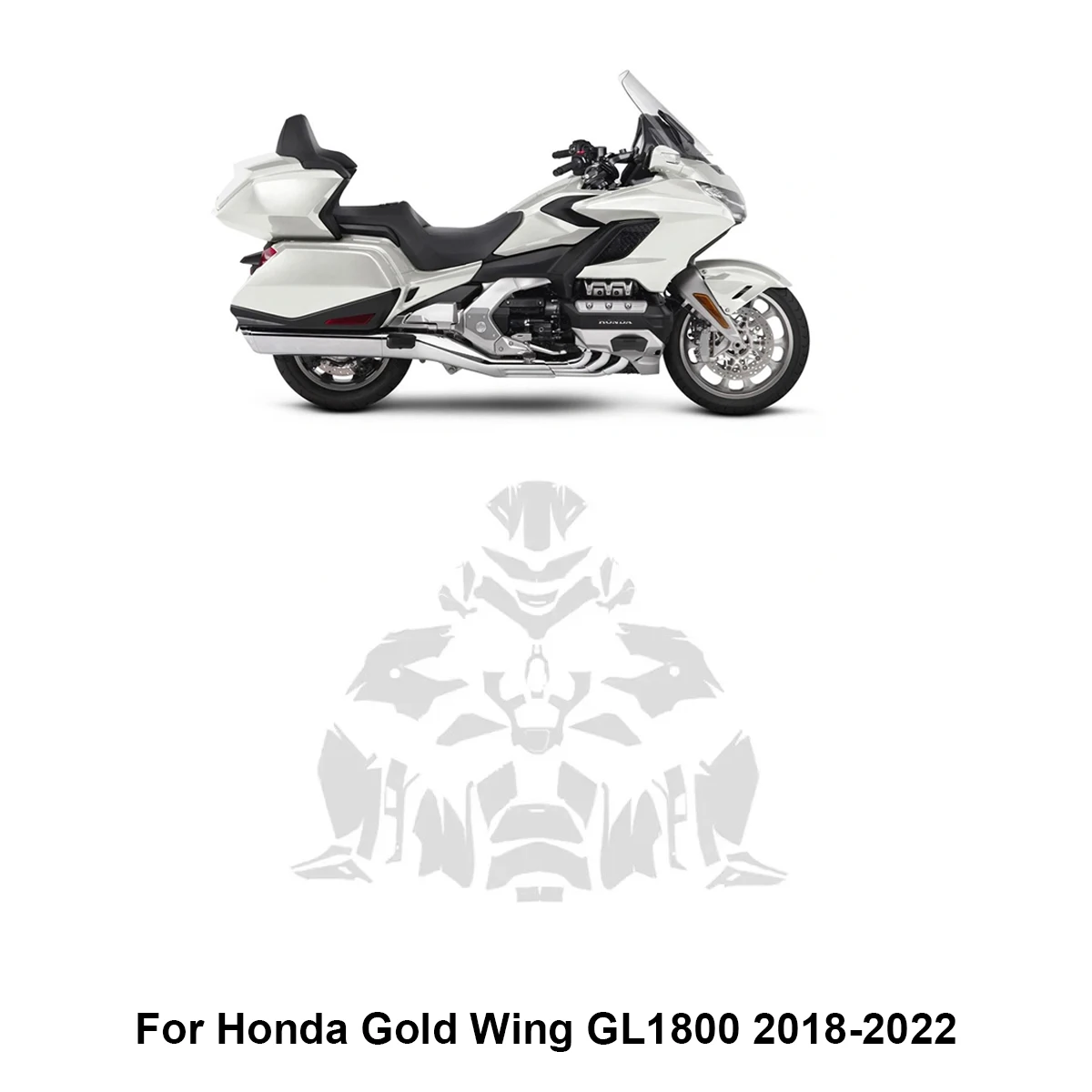 

For Honda Gold Wing 1800 2018-2022 Motorcycle Protective Transparent TPU Film Motorcycle Body Scratch Resistant ppf film