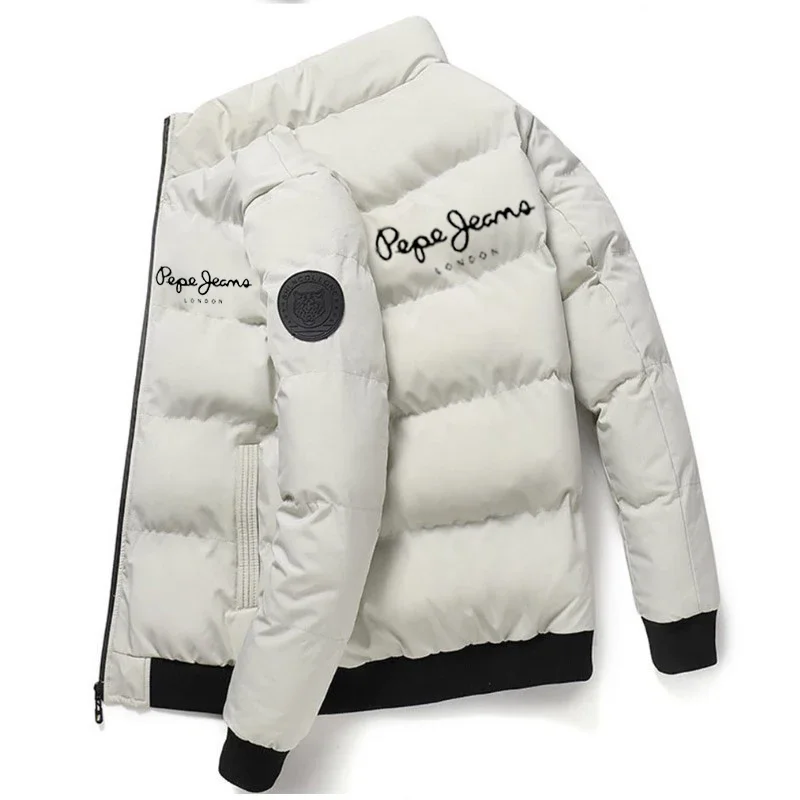 Men's winter jacket, warm, thick, waterproof, windproof outdoor jacket, suitable for cold weather, casual and comfortable