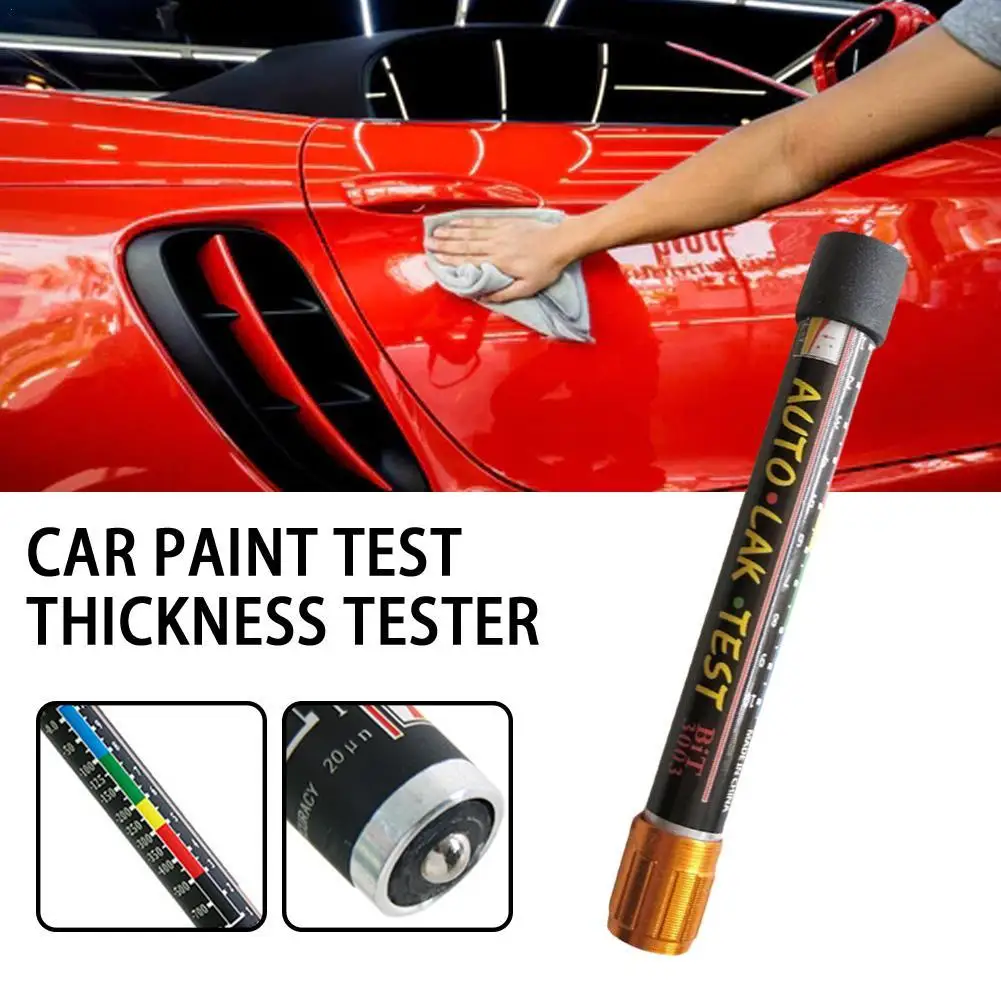 Car Paint Test Thickness Tester Meter Gauge Auto Paint Cars Paint Crash Check Test Paint Tester with Magnetic Tip Scale