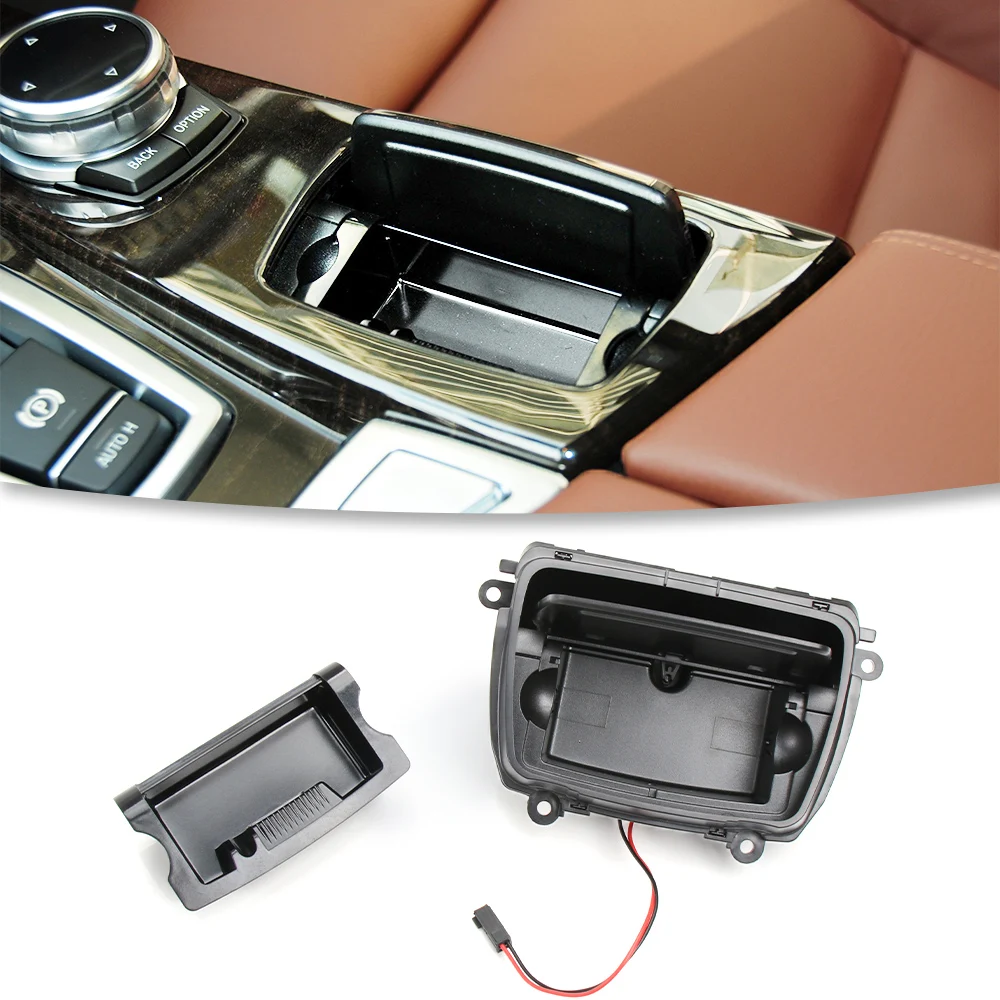 Car Center Console Ashtray Box Ash Case Cover For BMW 5 Series F10 F11 F18 520 523 525 528 530 2010-2017 51169206347