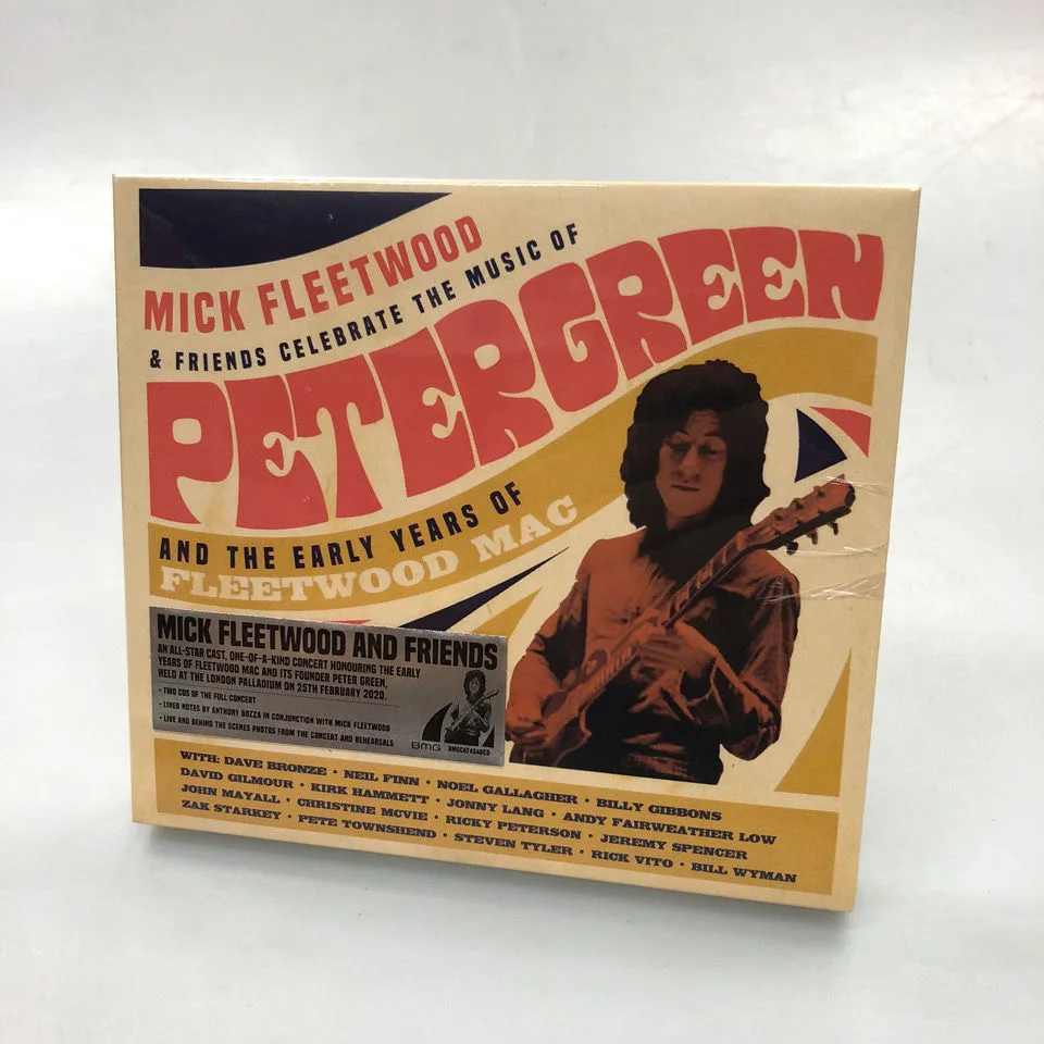 

Mick Fleetwood Music Record Friends Celebrate The Music Of Peter Green Album 2pcs CD Cosplay Compact Disc Walkman Soundtrack Box