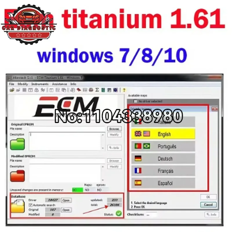 2026 hot ECUsafe 2.0 Car Tool Clear Airbag Immo off IMMO Killer V1.1 IMMO Universal Decoding V3.2 Winols 4.7 ECM Titanium 1.61