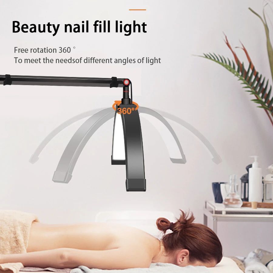 Soft light dimming fill light adjustable joint beauty nail lamp health tattoo eye lighting makeup live fill light floor lamp