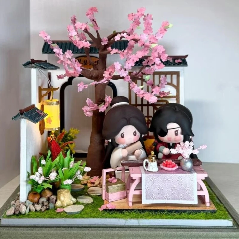 Figuras de Anime Tian Guan Ci Fu Tgcf Xie Lian Hua Cheng, soporte para teléfono móvil, juguetes de muñeca, lindos regalos de Cosplay