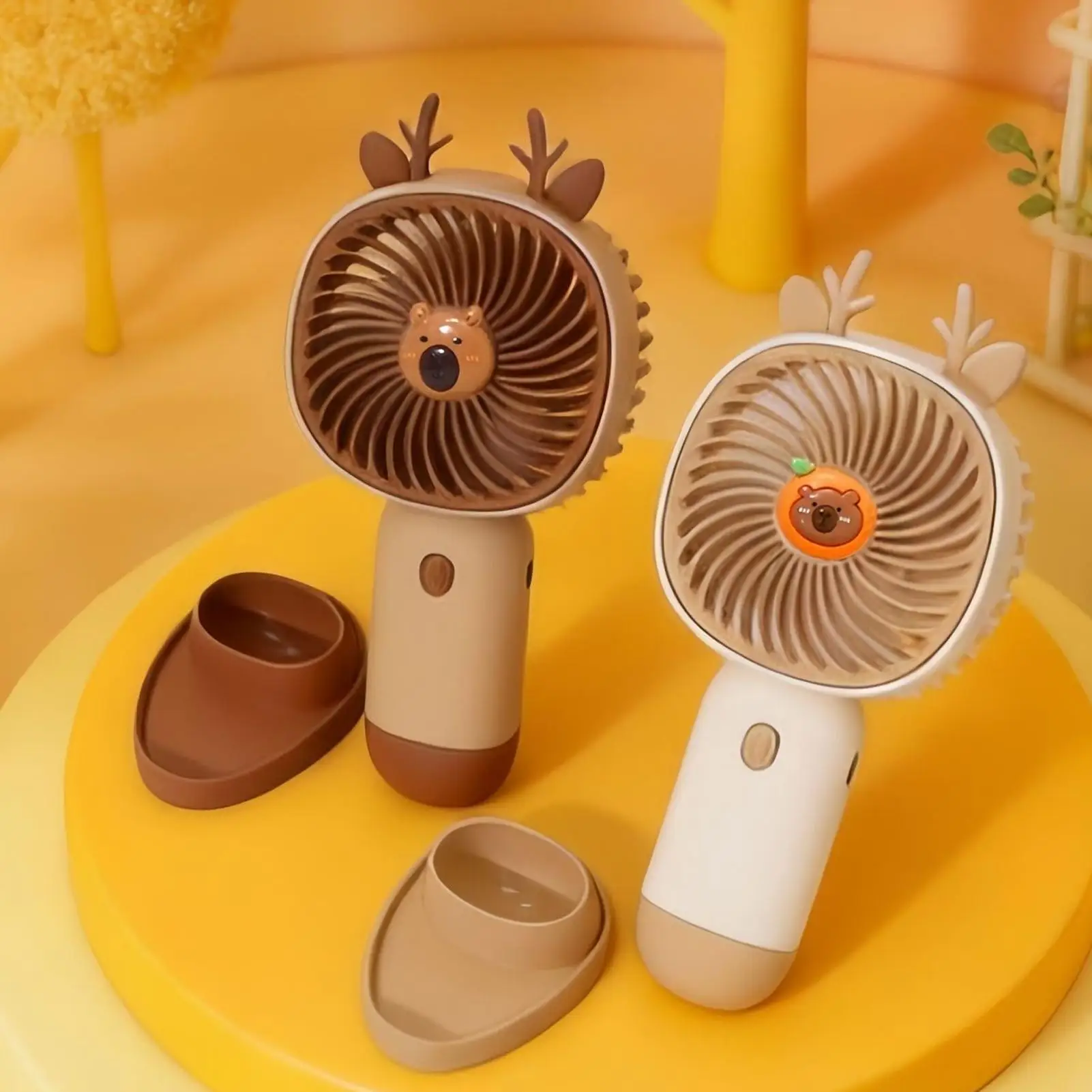 Handheld Fan Electric Rechargeable 3-Speed Appliance Electric Air Blower Portable Fan For Picnic School Commuting Beach Dorm