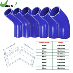 UXCELL 45 Degrees 45mm 48mm 51mm 54mm 60mm 65mm 68mm 70mm 80mm ID Car Silicone Hose Coupler Coolant Intercooler Hose 102x102mm