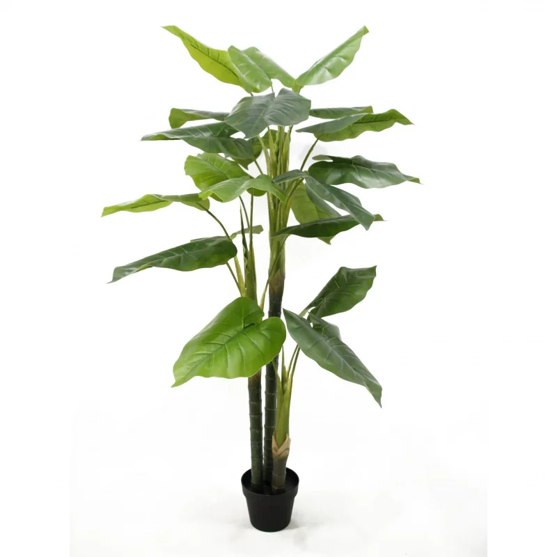 

custom.Natural-design Artificial Plants 155CM 21Leaves Wild Taro Tree Decor Outdoor Indoor