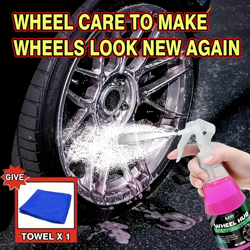 Chemical formula suitable for automobile metal, painted surface and door handle, quick iron stain removal with PVC spray bottle