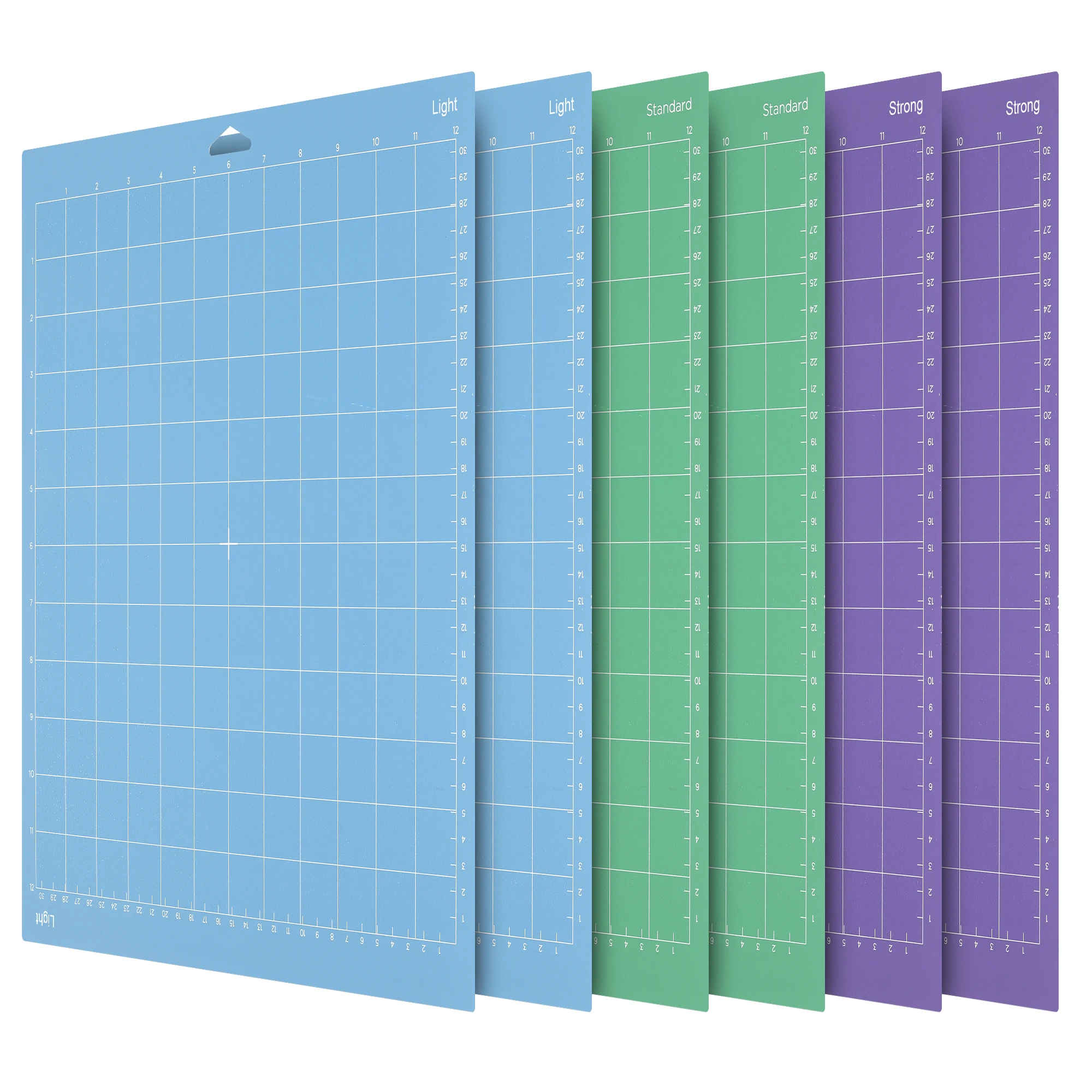 Snijmat voor Cricut, Snijmat 12x12 (StandardGrip, LightGrip, StrongGrip, FabricGrip) voor Cricut Explore Air 2/Air/One, Vari