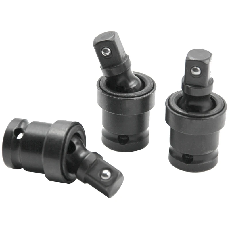 Llave eléctrica de impacto de aire, adaptador de enchufe, herramienta de mano, articulación de accionamiento de nudillo giratorio, 2 piezas, 360 grados, 1/2 pulgadas