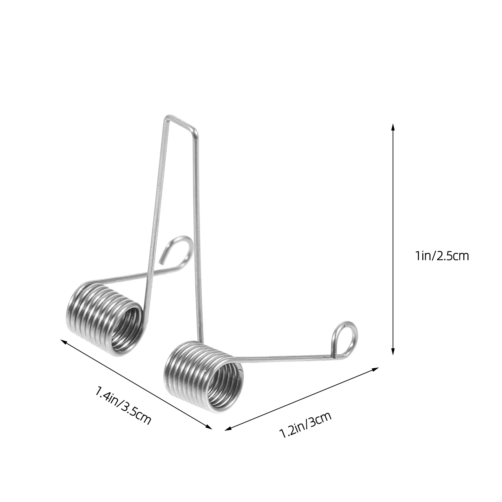 Gefedertes Musikinstrument, Schlüsselfeder, Posaune, Metall, flacher Teil, silberner Stahldraht, Wasserspieß