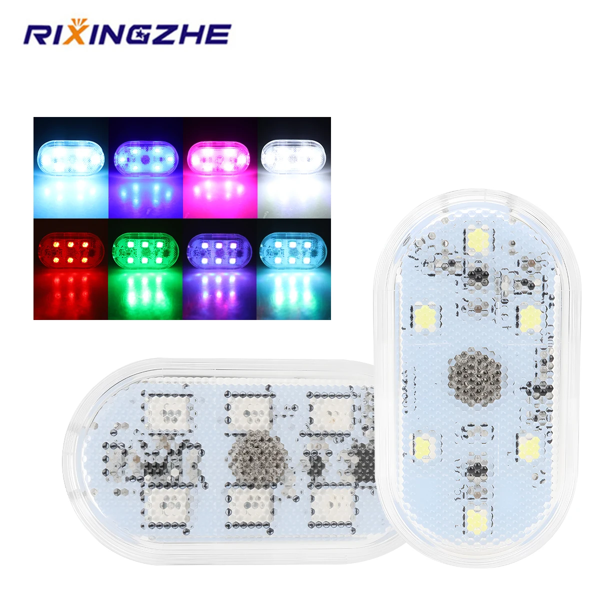 

1 шт. светодиодный мини-светильник для автомобиля с сенсорным управлением, USB-зарядкой, портативный, для чтения, ночная лампа, беспроводной, для декора салона автомобиля, атмосферная подсветка